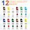 26PCS Acrylic Paint Set with 12Colors Acrylic Paints (12ml, 0.4 oz), 10 Paint Brushes, 2Canvas, 1 Wood Easel, 1 Plate, Painting Supplies Kits for Kids, Adults, Artists and Beginners